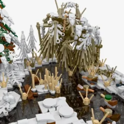 Diorama: Teich im Winter