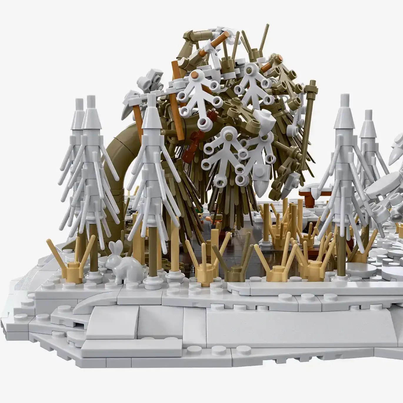 Diorama: Teich im Winter