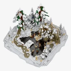 Diorama: Teich im Winter