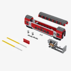 Doppelstockwagen rot 2 in 1 (8w)