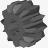 DOUBLE CONICAL WHEEL Z12 1M X 100