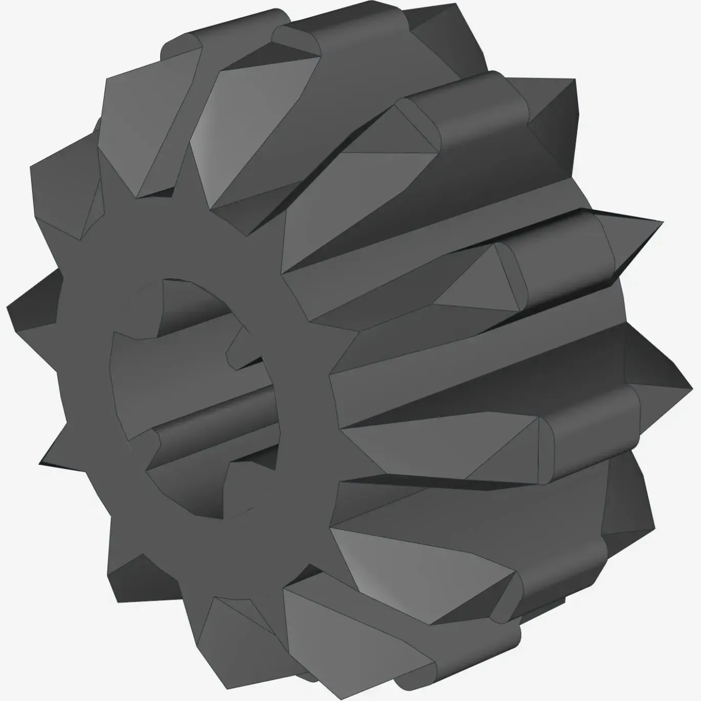 DOUBLE CONICAL WHEEL Z12 1M X 100