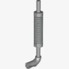 EXHAUST PIPE W. GROOVES X 50