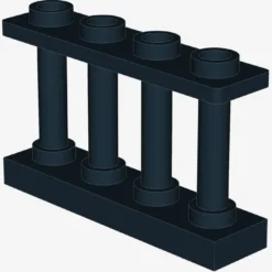 FENCE 1X4X2 W. 4 KNOBS X 25