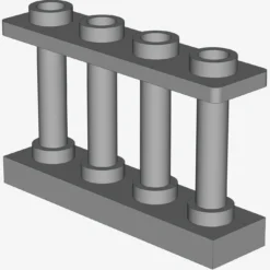 FENCE 1X4X2 W. 4 KNOBS X 25