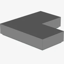 FLAT TILE CORNER 1X2X2 X 100