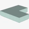 FLAT TILE CORNER 1X2X2 X 100
