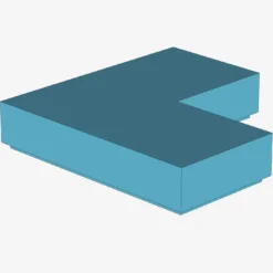 FLAT TILE CORNER 1X2X2 X 100
