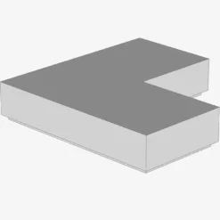 FLAT TILE CORNER 1X2X2 X 600