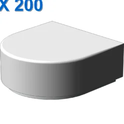 FLAT TILE 1x1 ½ CIRCLE X 200