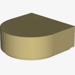 FLAT TILE 1x1 ½ CIRCLE X 200