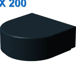 FLAT TILE 1x1 ½ CIRCLE X 200