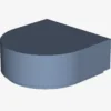 FLAT TILE 1x1 ½ CIRCLE X 200