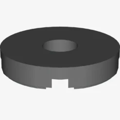 FLAT TILE 2x2 ROUND W. HOLE Ø4.85 X 100