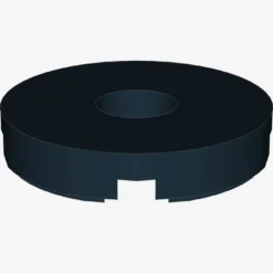 FLAT TILE 2x2 ROUND W. HOLE Ø4.85 X 100