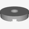 FLAT TILE 2x2 ROUND W. HOLE Ø4.85 X 100