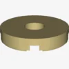 FLAT TILE 2x2 ROUND W. HOLE Ø4.85 X 100