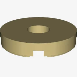 FLAT TILE 2x2 ROUND W. HOLE Ø4.85 X 100