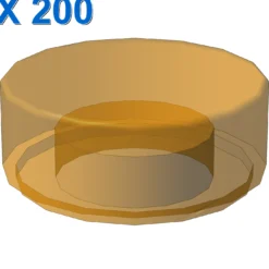 FLAT TILE 1X1, ROUND X 200