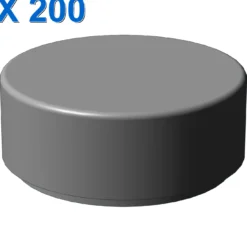 FLAT TILE 1X1, ROUND X 200