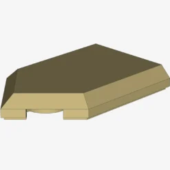 FLAT TILE 2X3 W/ ANGLE X 600