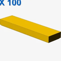 FLAT TILE 1X4 X 100