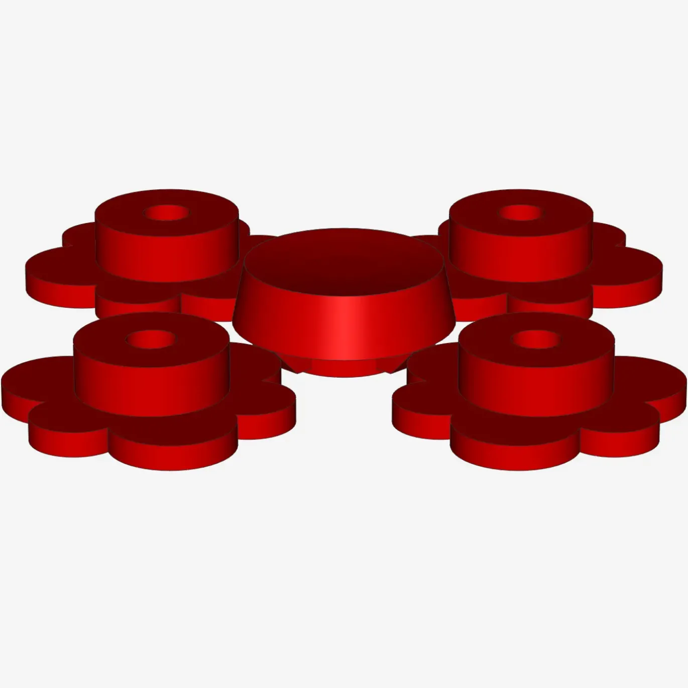 Flower small, 4 on Sprue X 100