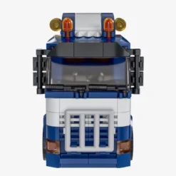 Gerüstbau-LKW mit Hakenlift-Container
