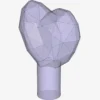 HEART W/ Ø3,2 SHAFT X 100