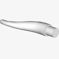 HORN 2,5M Ø3,2 WITH SHAFT X 200