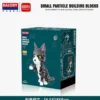 Katze grau-weiß (diamond blocks)
