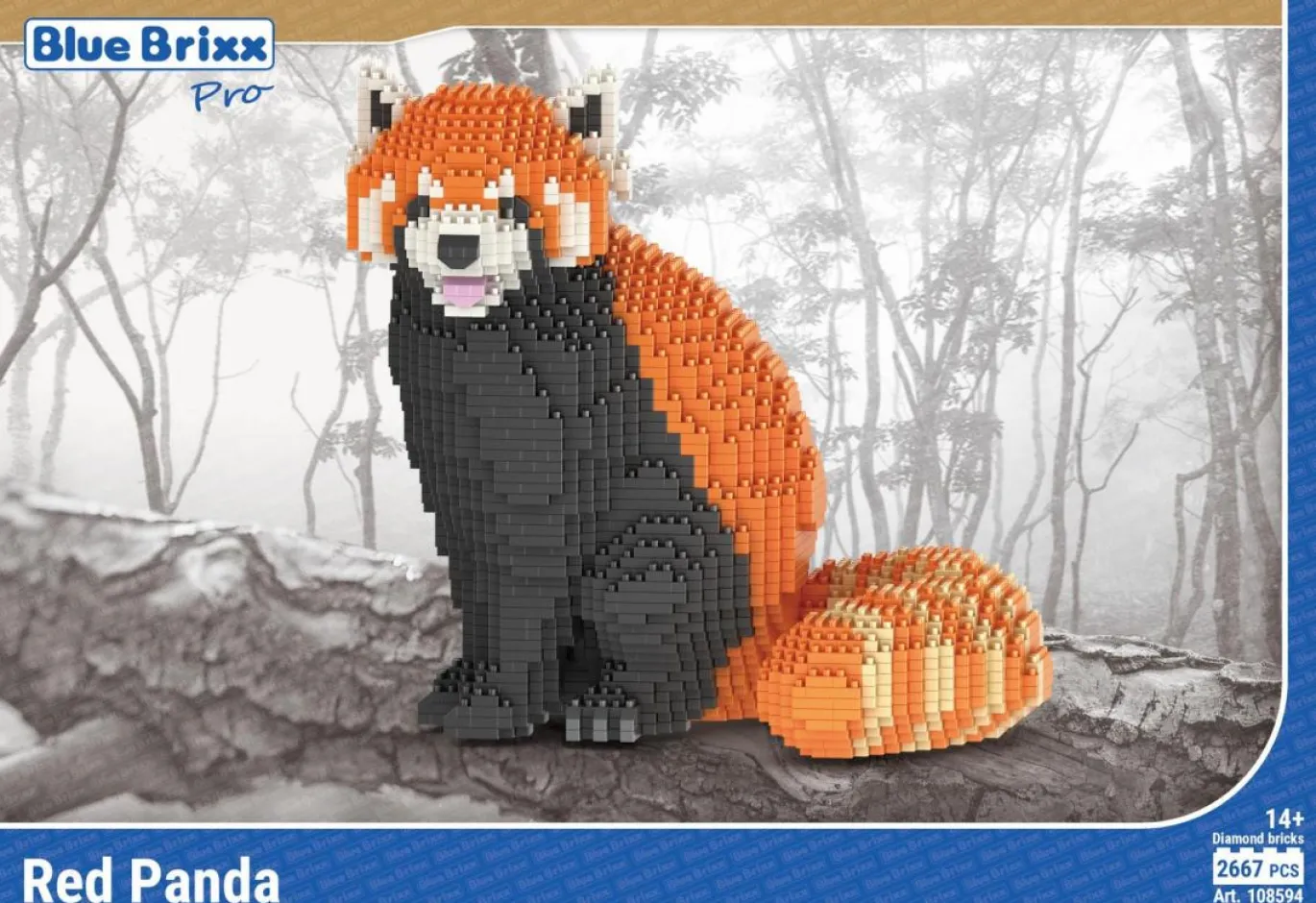 Kleiner roter Panda (diamond blocks)
