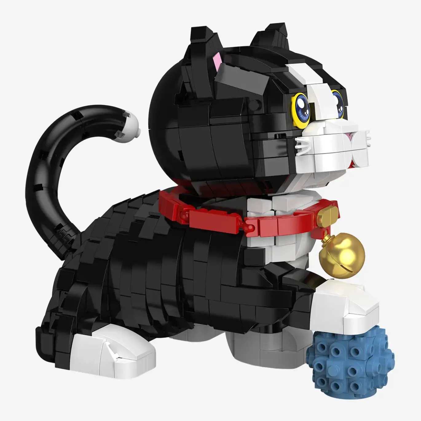 Kleine schwarze Katze