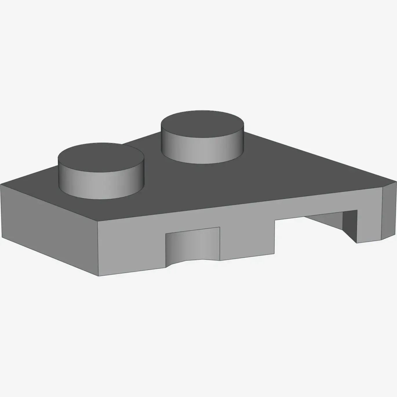 LEFT PLATE 2x2 27 DEG X 600