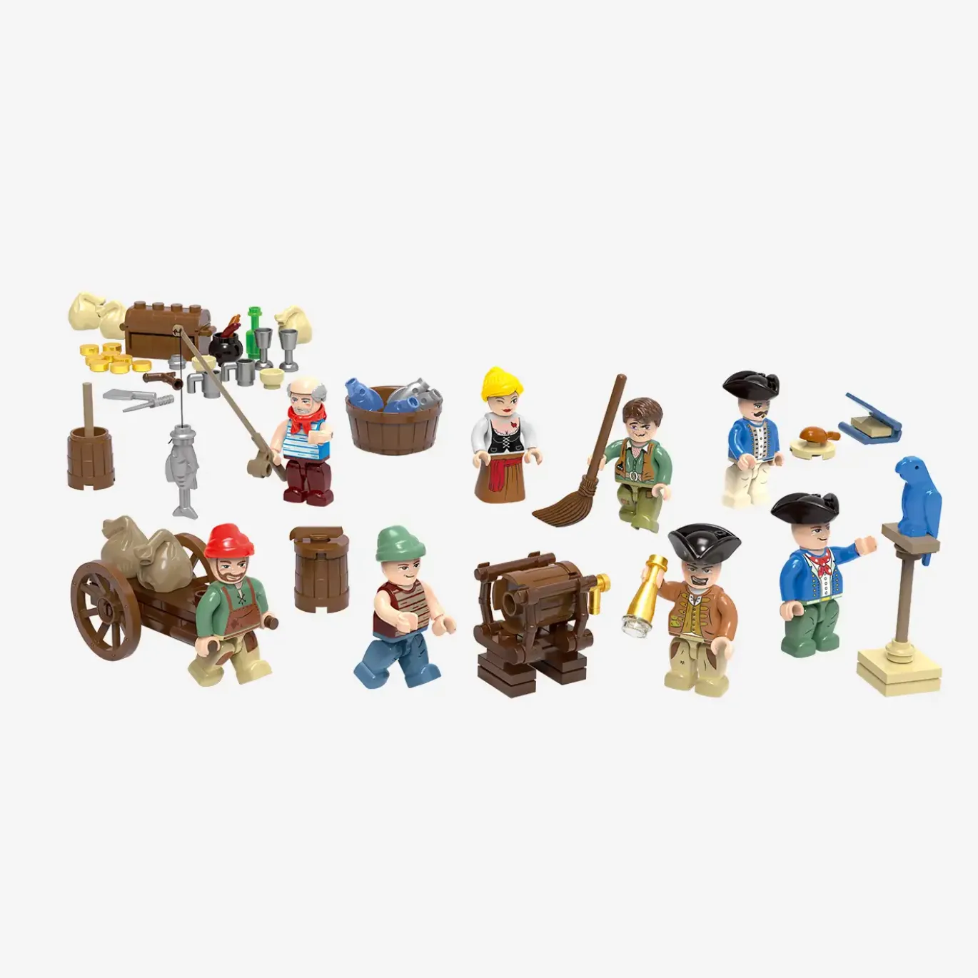 Legenden der Schatzküste: Minifigurenpaket Piraten – Zivilis