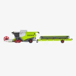 Mähdrescher mit Trailer und extra Schneidwerk