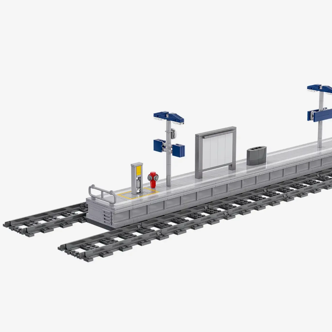 Moderner Bahnsteig