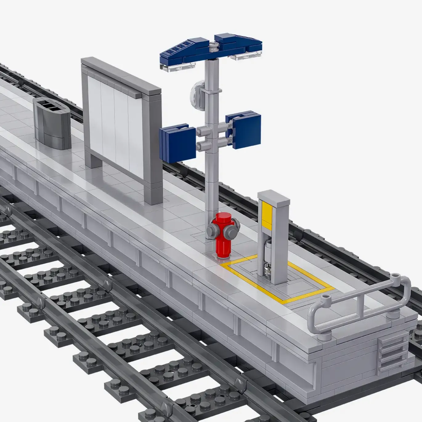 Moderner Bahnsteig