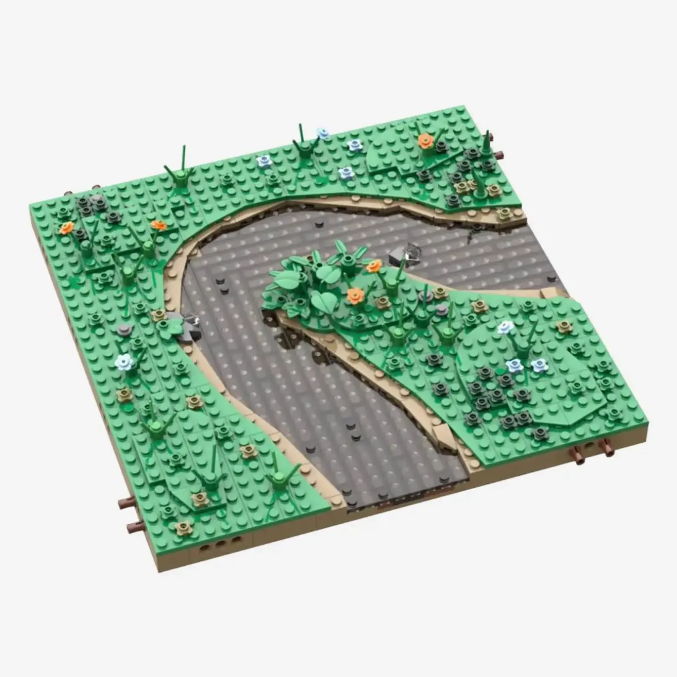 Modulares Landschaftssystem: Bachbiegung