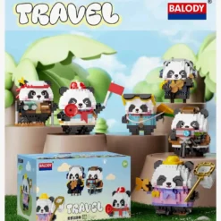 Pandas auf Reisen (diamond blocks)