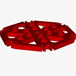 PLATE HEXAGONAL W STAND. Ø 48 X 20