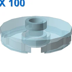 PLATE ROUND W. 1 KNOB X 100