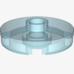 PLATE ROUND W. 1 KNOB X 100