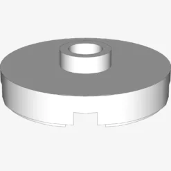 PLATE ROUND W. 1 KNOB X 100