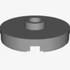 PLATE ROUND W. 1 KNOB X 100