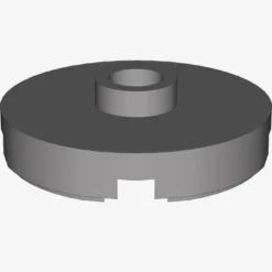 PLATE ROUND W. 1 KNOB X 100