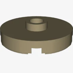 PLATE ROUND W. 1 KNOB X 100