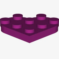 Plate, Round 3 x 3 Heart X 10