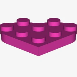Plate, Round 3 x 3 Heart X 10