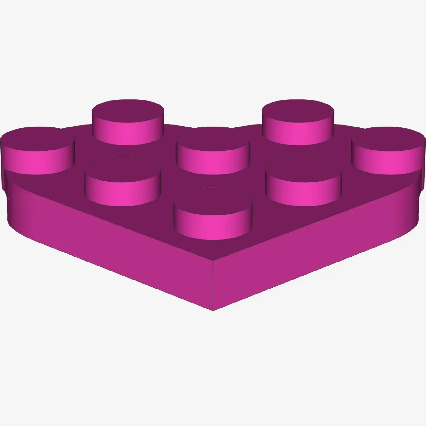 Plate, Round 3 x 3 Heart X 10